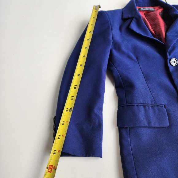 Yuan Lu Boys Blue Formal Suit Navy Blue Quality Made Pockets Sz 5 - Picture 7 of 9